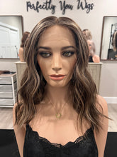 Load image into Gallery viewer, Preorder: Melanie 17” with layers, XL cap with premium Brazilian texture hair