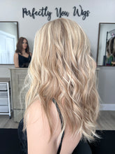 Load image into Gallery viewer, Preorder: Clarice, 10x11 whopper style topper, 18”layered length with premium Brazilian texture hair