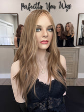 Load image into Gallery viewer, Preorder: Arabella, medical cap silk top lace front, 24” layered length with premium Brazilian texture hair