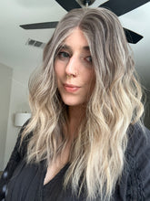 Load image into Gallery viewer, Liv is a 19” layered length with face frame, small cap made with premium Euro quality human hair