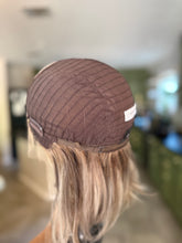 Load image into Gallery viewer, Jaylee, 14” layered length with face frame, medium cap with premium Euro quality human hair