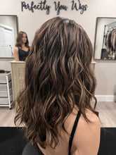 Load image into Gallery viewer, Preorder: Melanie 17” with layers, XL cap with premium Brazilian texture hair