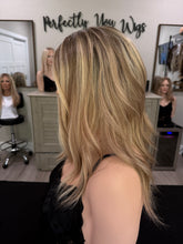 Load image into Gallery viewer, Gianna, 17” layered length, medium handtied cap, with premium Brazilian texture hair