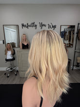 Load image into Gallery viewer, Lucy, 10x10 whopper style topper with premium Brazilian texture hair