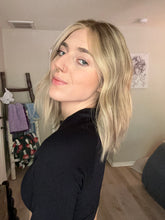 Load image into Gallery viewer, Cassidy is a small cap, 14" layered length and face frame made with premium Brazilian quality human hair