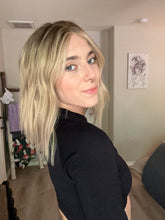 Load image into Gallery viewer, Cassidy is a small cap, 14" layered length and face frame made with premium Brazilian quality human hair