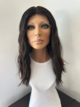 Load image into Gallery viewer, Willow is an 18" length, medium cap made with premium Brazilian quality human hair