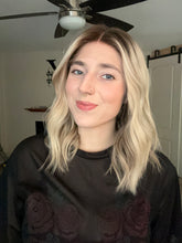 Load image into Gallery viewer, Amelia is a 16” layered length, XS cap made with premium Euro quality human hair