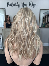 Load image into Gallery viewer, Preorder: Clarice, 10x11 whopper style topper, 18”layered length with premium Brazilian texture hair