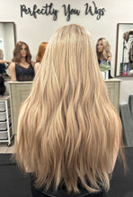 Load image into Gallery viewer, Clarice is a 24” length, small cap made with premium human Brazilian quality human hair