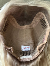 Load image into Gallery viewer, Sky is a 14” layered length, 10X11 whopper style topper made with premium Brazilian quality human hair