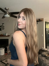 Load image into Gallery viewer, Gianna is a 24" length, medium cap made with premium Brazilian quality human hair