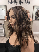 Load image into Gallery viewer, Preorder: Melanie 17” with layers, XL cap with premium Brazilian texture hair