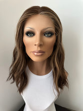 Load image into Gallery viewer, Dorothy is a 17" length, small hand tied stretch cap made with premium Brazilian quality human hair