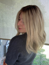 Load image into Gallery viewer, Holly is a 16" length, medium cap made with premium Euro quality human hair