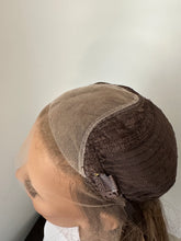 Load image into Gallery viewer, Preorder: Bridget is a 20” layered length with face frame, 10X11 whopper style topper made with premium Euro quality human hair