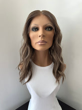 Load image into Gallery viewer, Preorder: Bridget is a 20” layered length with face frame, 10X11 whopper style topper made with premium Euro quality human hair