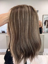 Load image into Gallery viewer, Gina, 14” length, medium cap with premium Brazilian texture hair