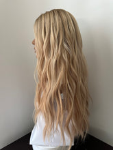 Load image into Gallery viewer, Lucy is a 25” layered length, small cap made with premium Brazilian quality human hair