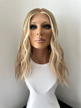 Load image into Gallery viewer, Preorder: Clarice is a 22” layered length, 10X11 whopper style topper made with premium Brazilian quality human hair