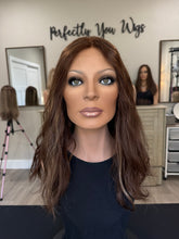 Load image into Gallery viewer, Jessica, medium cap, 18” length with premium euro texture hair