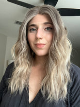 Load image into Gallery viewer, Liv is a 19” layered length with face frame, small cap made with premium Euro quality human hair