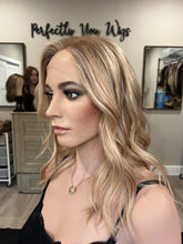Load image into Gallery viewer, Preorder: Avery 10x11 whopper style topper, 17” layered length with premium Brazilian texture hair