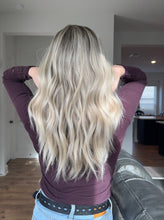 Load image into Gallery viewer, Trinity is a 21” length layered, small cap made with premium Euro texture human hair