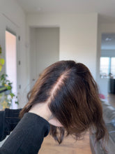Load image into Gallery viewer, Yvette is a 15" length, medium cap made with premium euro texture human hair