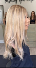 Load image into Gallery viewer, Preorder: picture for reference of color not length. Lucy 24” layered length, small cap with premium Brazilian texture hair