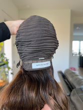 Load image into Gallery viewer, Yvette is a 15" length, medium cap made with premium euro texture human hair