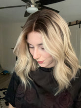 Load image into Gallery viewer, Amelia is a 16” layered length, XS cap made with premium Euro quality human hair