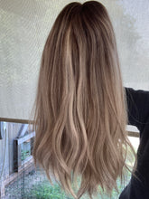 Load image into Gallery viewer, Holly is a 16" length, medium cap made with premium Euro quality human hair