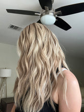 Load image into Gallery viewer, Preorder: Clarice is a 22” layered length, 10X11 whopper style topper made with premium Brazilian quality human hair