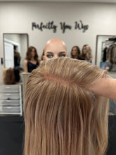 Load image into Gallery viewer, Clarice is a 24” length, small cap made with premium human Brazilian quality human hair