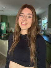 Load image into Gallery viewer, Victoria is a 23” length, medium cap, ULTRA lightweight / low density piece made with premium Brazilian quality human hair
