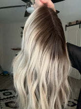 Load image into Gallery viewer, Amelia is a 16” layered length, XS cap made with premium Euro quality human hair