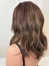 Load image into Gallery viewer, Marceline is a 17" length, medium cap made with premium Brazilian quality human hair