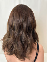 Load image into Gallery viewer, Marceline is a 17" length, medium cap made with premium Brazilian quality human hair