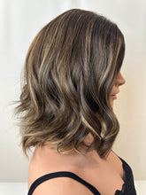 Load image into Gallery viewer, Caroline is a 14" layered length, small cap made with premium Brazilian quality human hair
