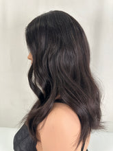 Load image into Gallery viewer, Jessie is a 19" length, small cap made with premium Brazilian quality human hair