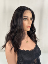 Load image into Gallery viewer, Jessie is a 19" length, small cap made with premium Brazilian quality human hair