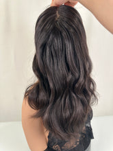 Load image into Gallery viewer, Jessie is a 19" length, small cap made with premium Brazilian quality human hair