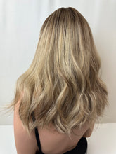Load image into Gallery viewer, Marigold is an 18" length, medium cap made with premium Euro quality human hair