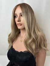 Load image into Gallery viewer, Marigold is an 18" length, medium cap made with premium Euro quality human hair