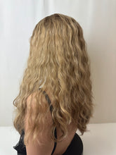 Load image into Gallery viewer, Reese is a 10x10 whopper style topper, wavy 21" length made with premium Brazilian quality human hair