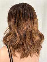Load image into Gallery viewer, Blakely is a 16" length with face frame, small cap made with premium Brazilian quality human hair