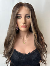 Load image into Gallery viewer, Preorder: Melanie is a 23" layered length, small cap made with premium Brazilian quality human hair