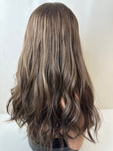 Load image into Gallery viewer, Preorder: Melanie is a 23" layered length, small cap made with premium Brazilian quality human hair