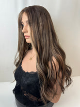 Load image into Gallery viewer, Preorder: Melanie is a 23" layered length, small cap made with premium Brazilian quality human hair